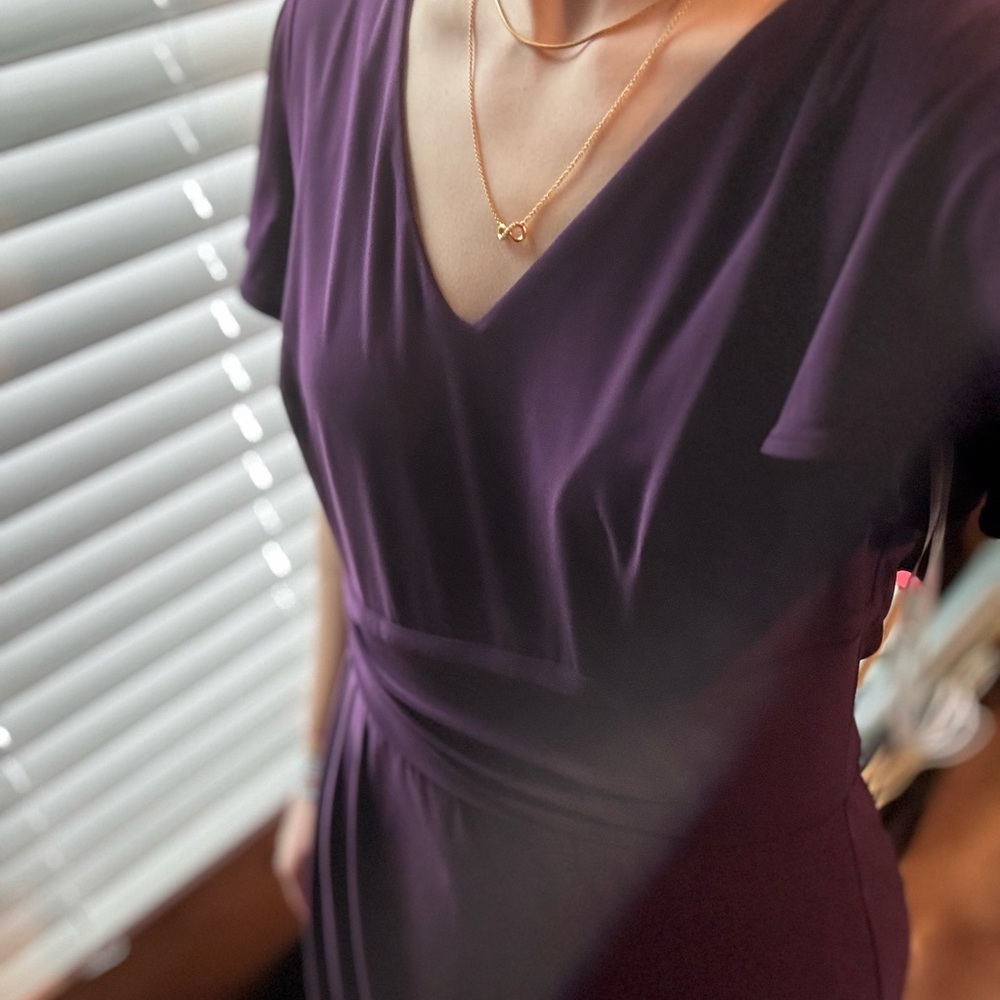 Chaps Deep Purple Elegant Dress